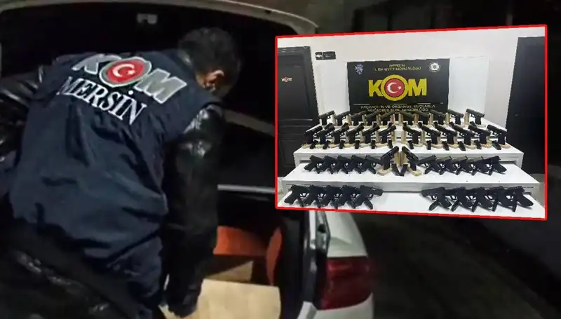 Mersin'de Otomobil Değil, Silah Deposuna Dönüşen Araçlar!