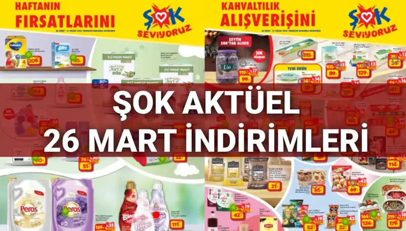 ŞOK Aktüel Kataloğu 26 Mart’ta Neler Var? Kaçırılmayacak İndirimler!